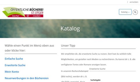 Bild vom OPEN mit Link zum Katalog